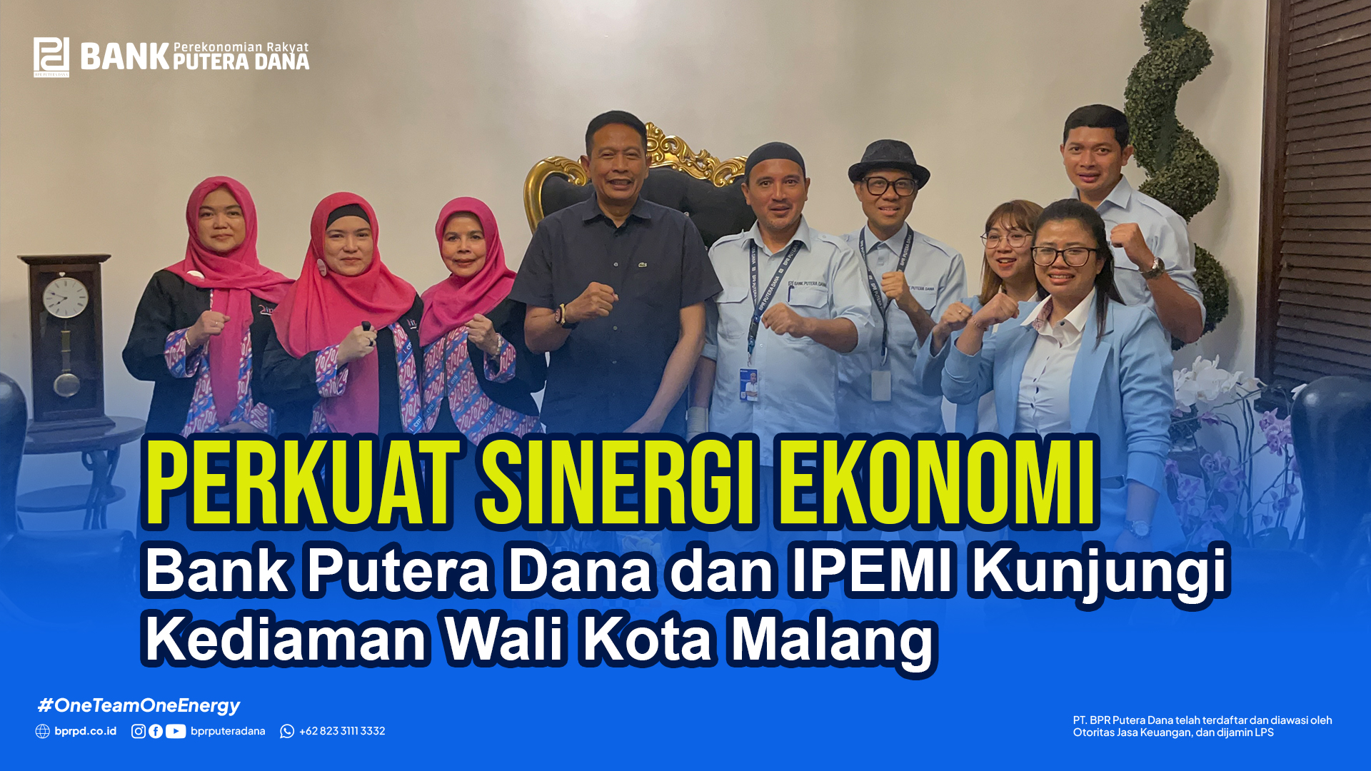 Bank Putera Dana dan IPEMI Kunjungi Kediaman Wali Kota Malang Perkuat Sinergi Ekonomi