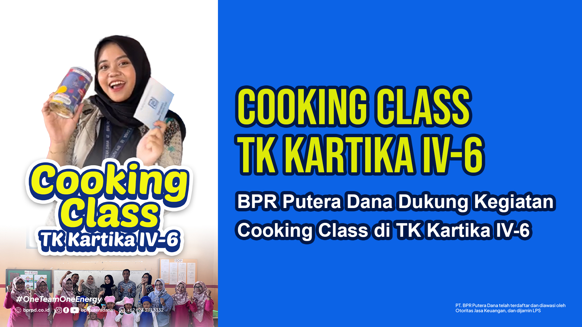 BPR Putera Dana Dukung Kegiatan Cooking Class di TK Kartika IV-6